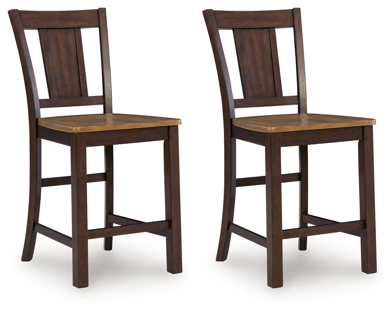 Rylandeen Light Brown/Dark Brown Counter Height Barstool - Image 2