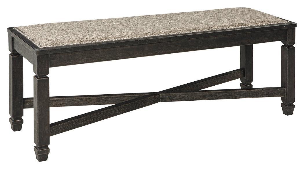 Tyler Creek Black Grayish Brown Dining Bench - Image 2