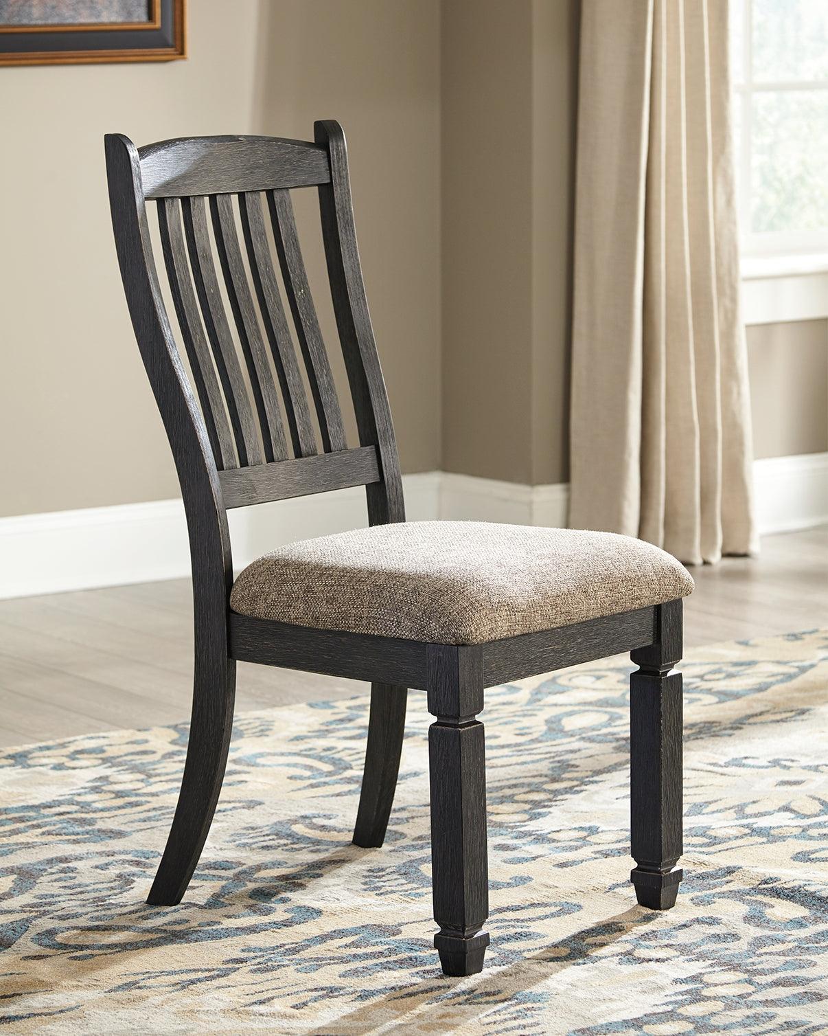 Tyler Creek Black Grayish Brown Dining Chair - Image 1