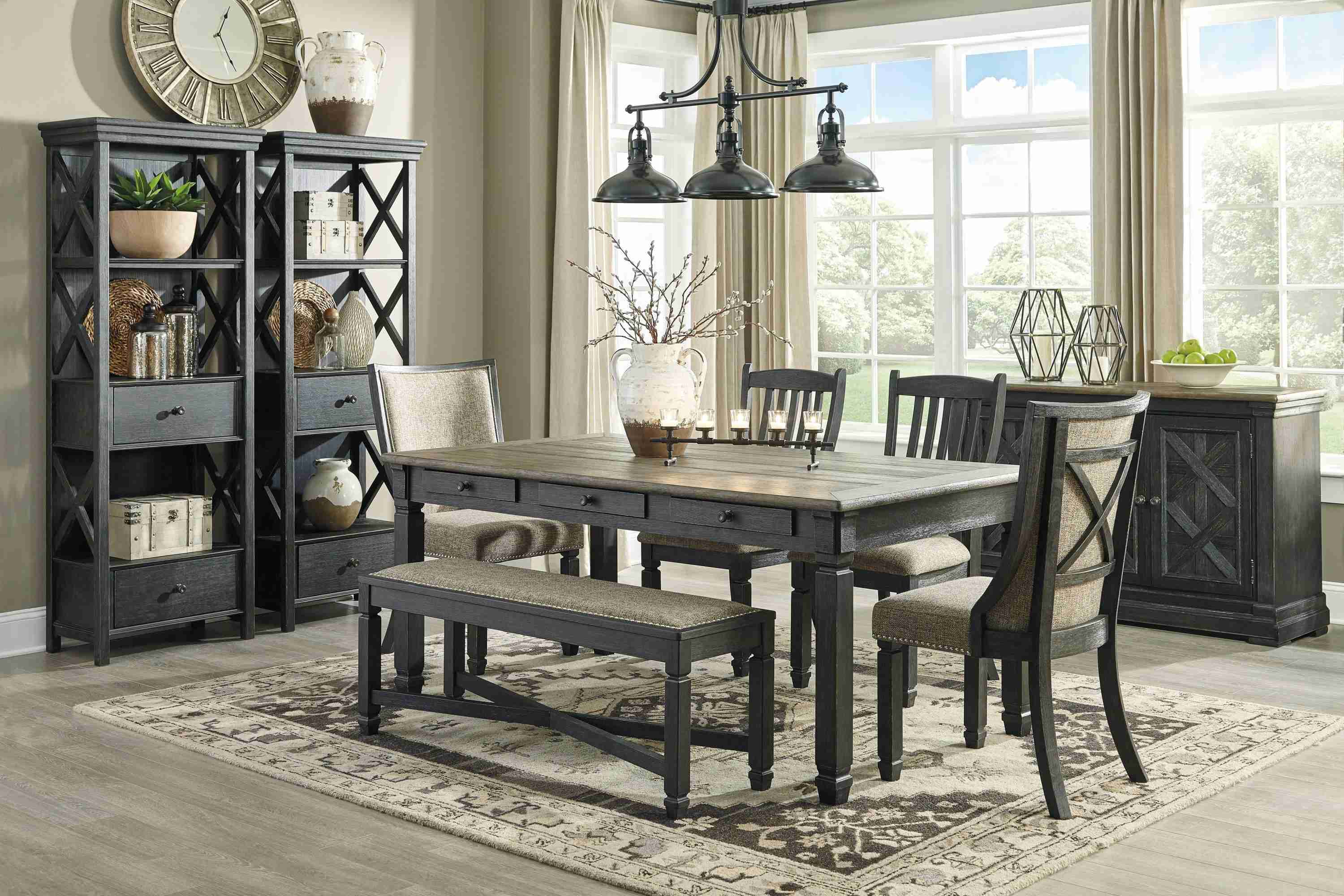 Tyler Creek Black Gray Dining Server - Image 3