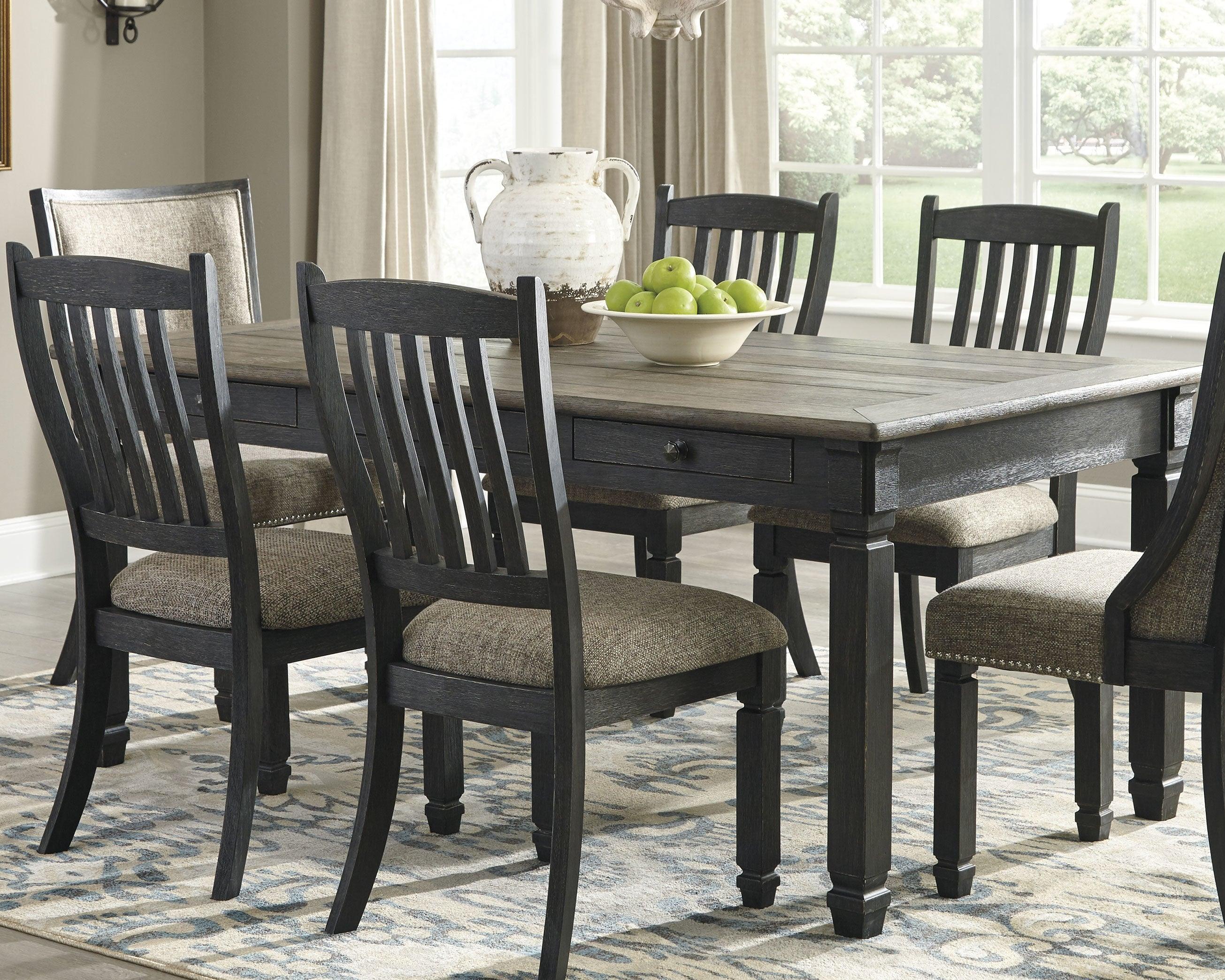 Tyler Creek Black Gray Dining Table - Image 2