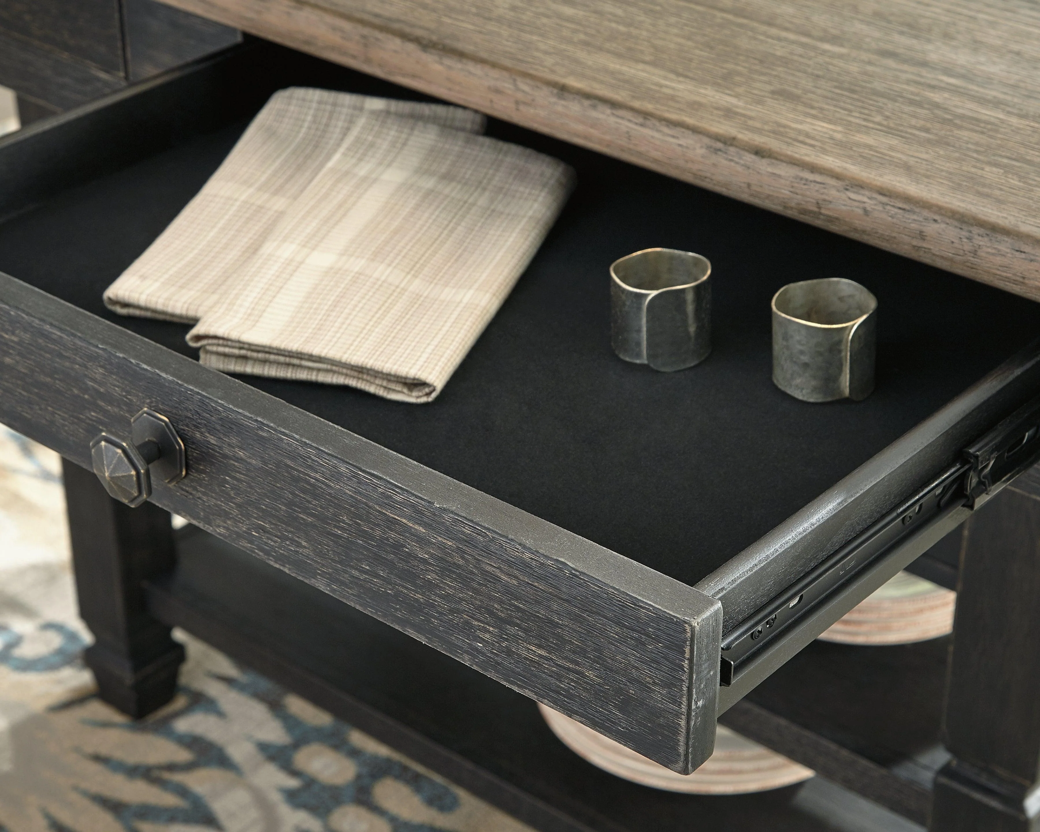 Tyler Creek Black Gray Counter Height Dining Table - Image 3