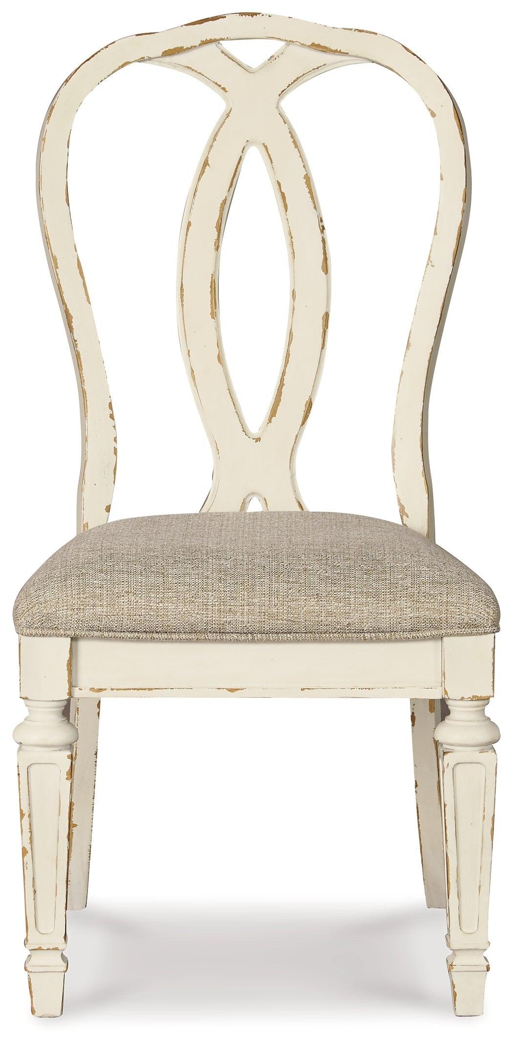 Realyn Chipped White Dining Chair - Image 3