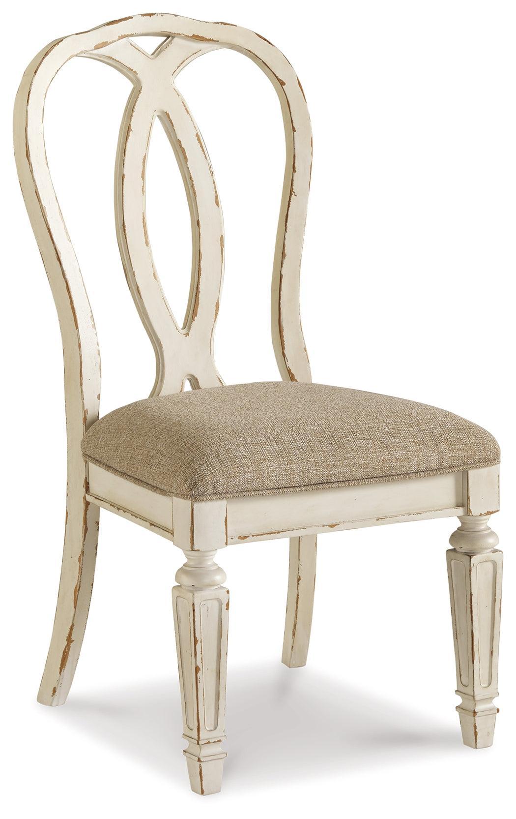 Realyn Chipped White Dining Chair - Image 2