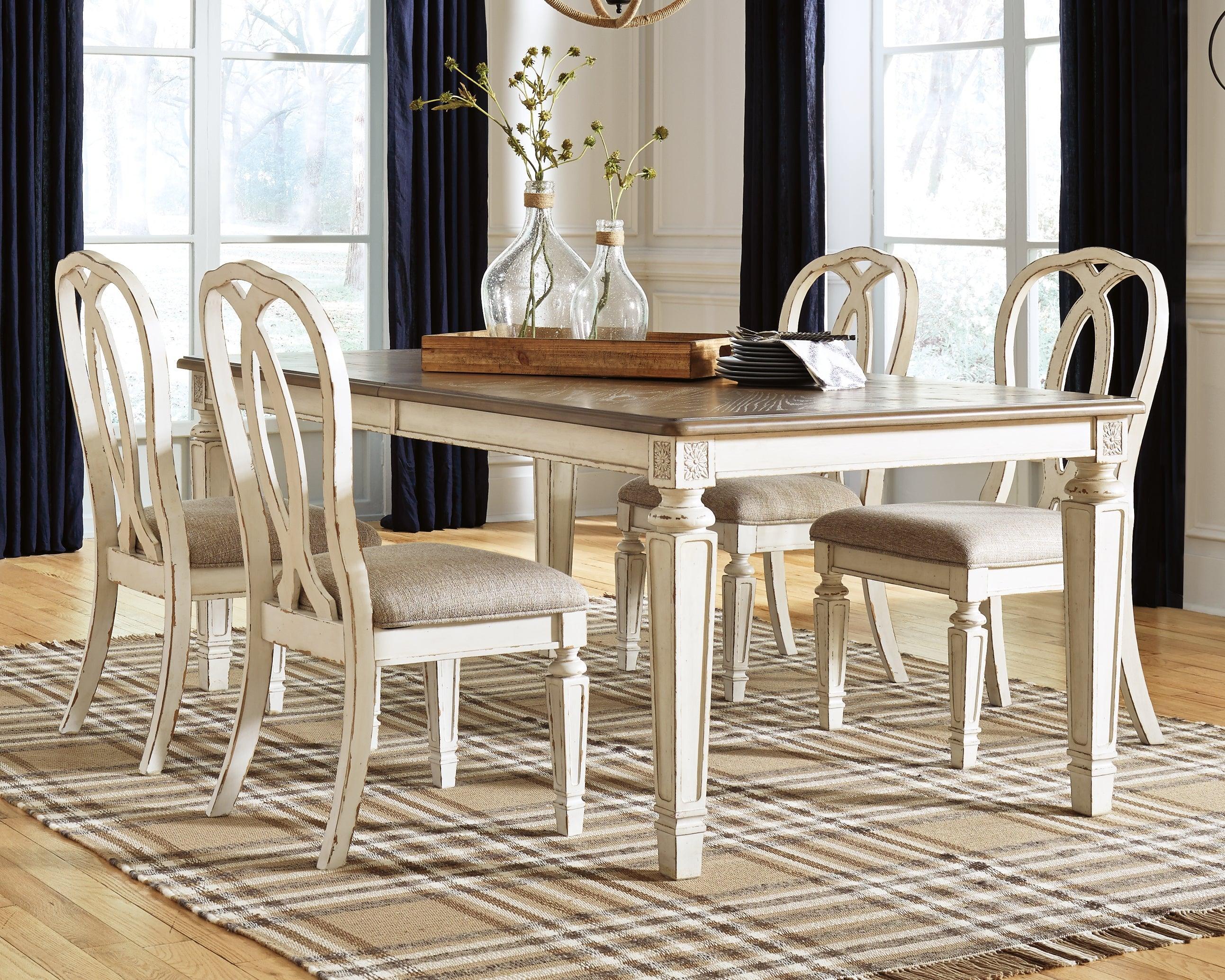 Realyn Chipped White Dining Extension Table - Image 2