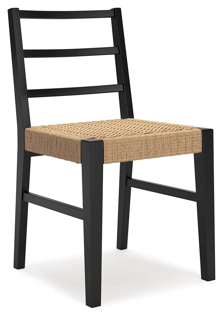 Isanti Light Brown/Black Dining Chair - Image 3