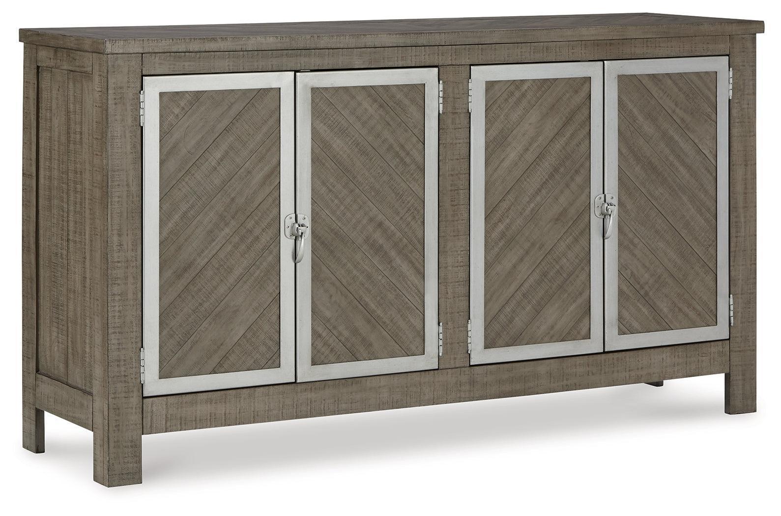 Krystanza Weathered Gray Dining Server - Image 2