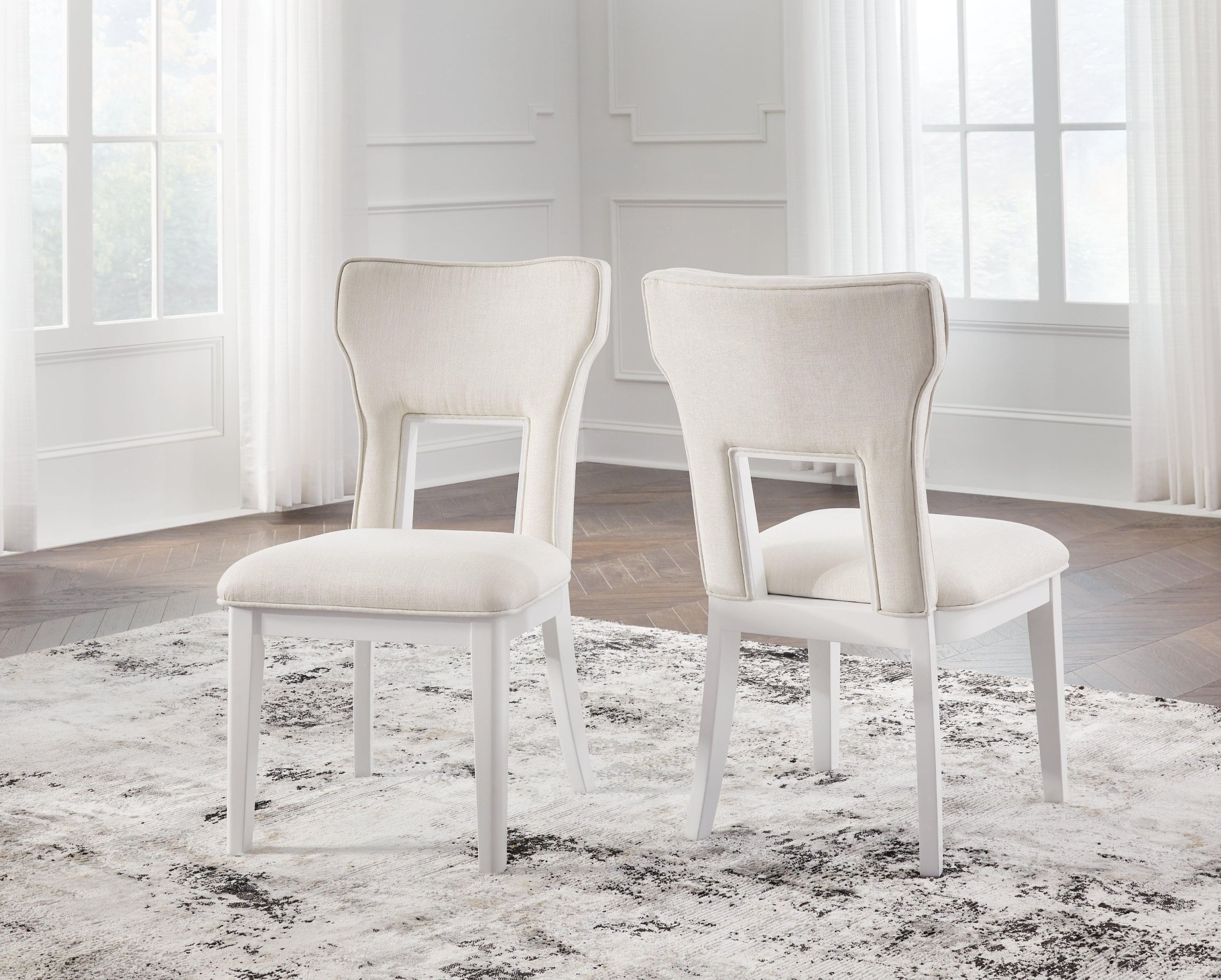 Chalanna White Dining Chair - Image 3