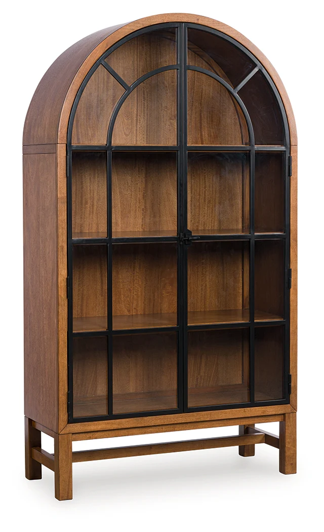 Greddinton Brown/Black Display Cabinet - Image 2