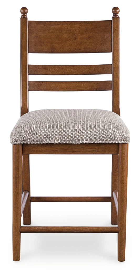 Greddinton Brown Counter Height Barstool - Image 3