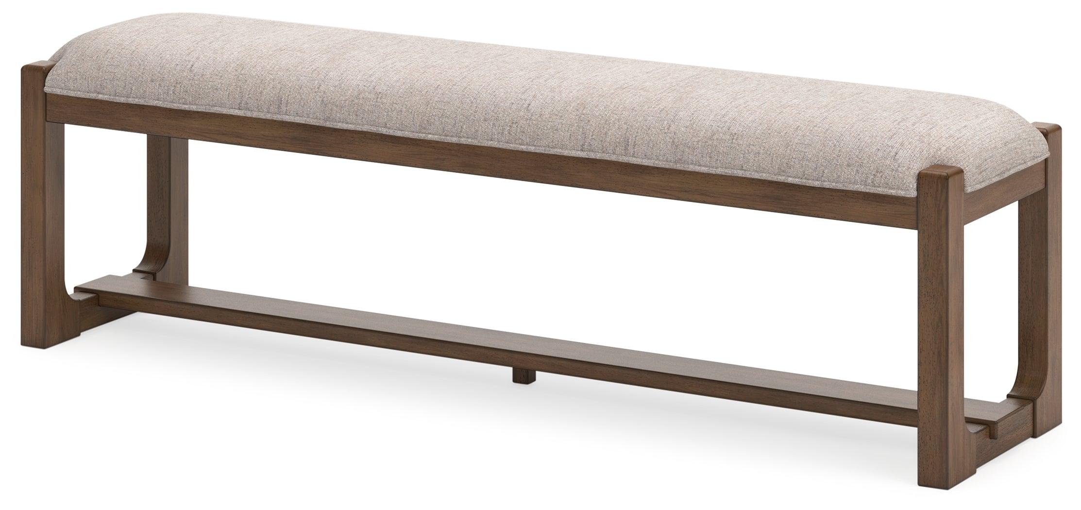 Cabalynn Oatmeal Light Brown 63" Dining Bench - Image 3