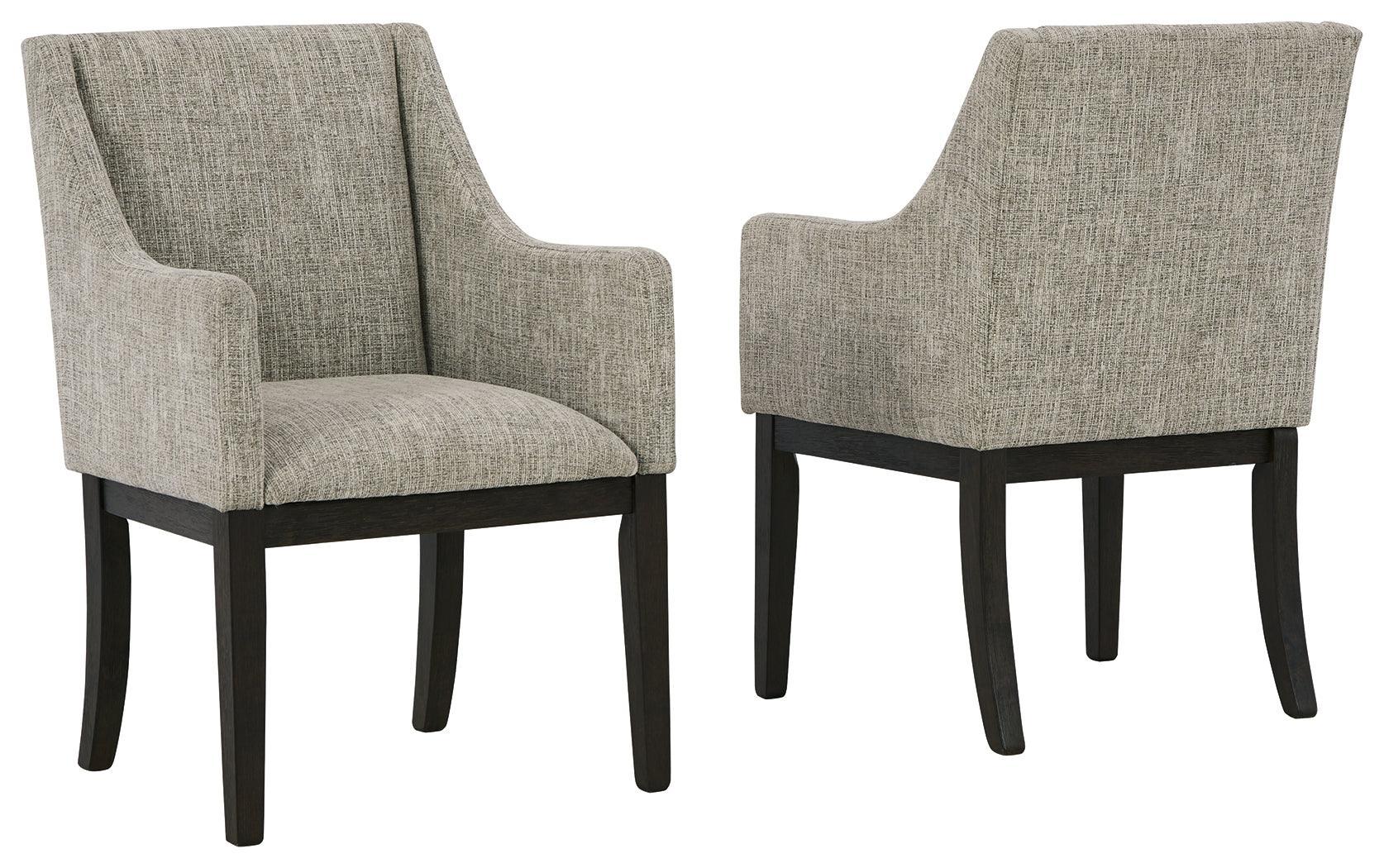 Burkhaus Dark Brown Dining Arm Chair - Image 2