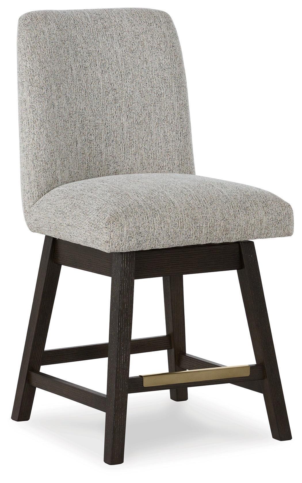 Burkhaus Dark Brown Counter Height Dining Table and 4 Barstools with Storage - Image 3