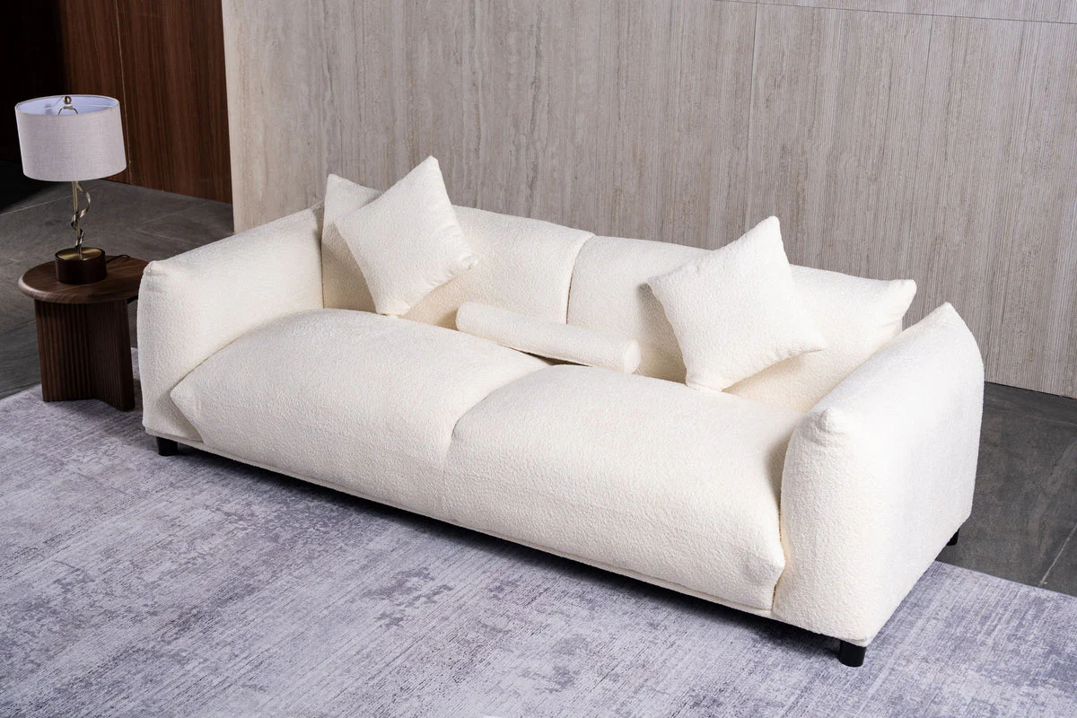 Veronica Cream Boucle Sofa - Image 2