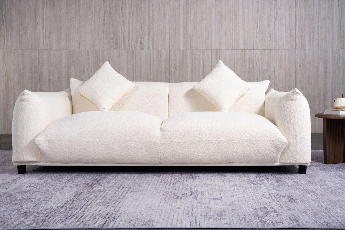 Veronica Cream Boucle Sofa - Image 1