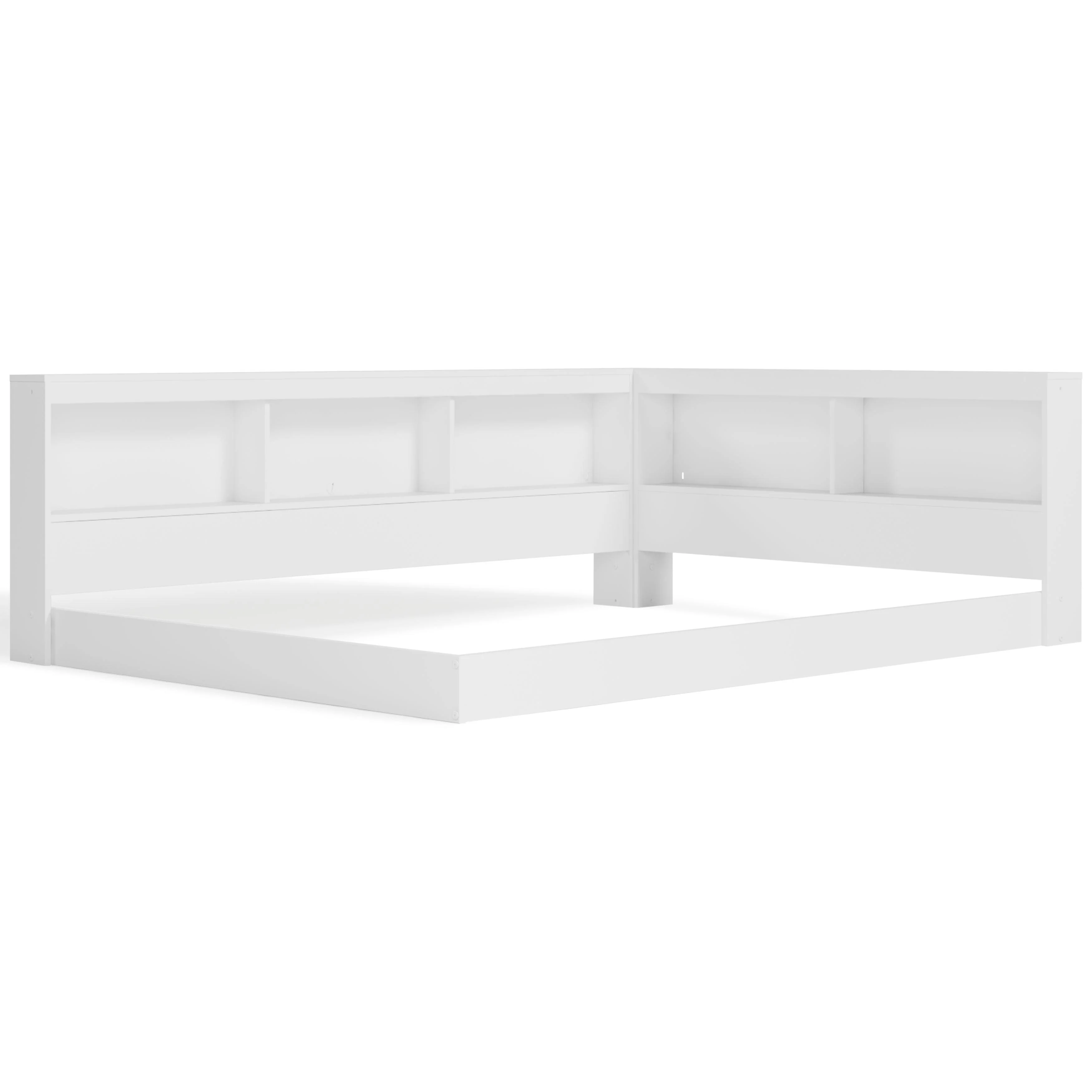 Piperton White Full Bookcase Storage Bed - Image 3