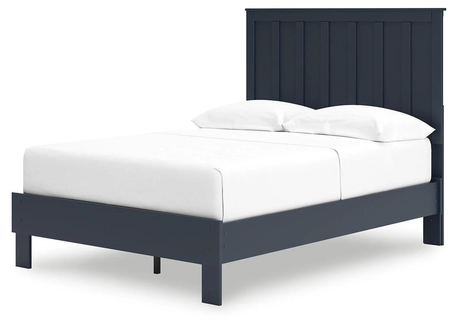 Simmenfort Navy Blue Full Platform Bed - Image 3