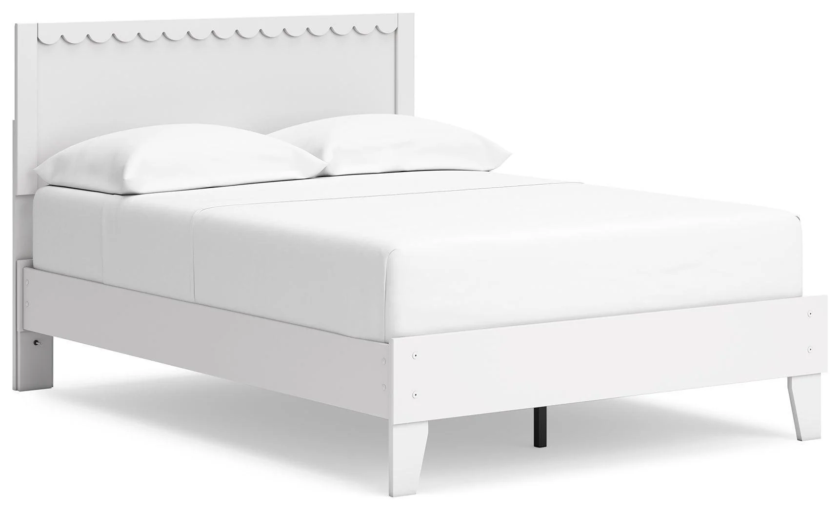 Hallityn White Full Panel Platform Bed - Image 1