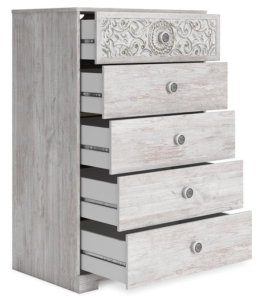 Paxberry Whitewash Chest Of Drawers - Image 3