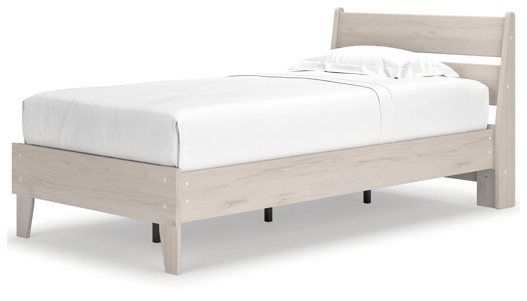 Socalle Natural Twin Panel Platform Bed - Image 3