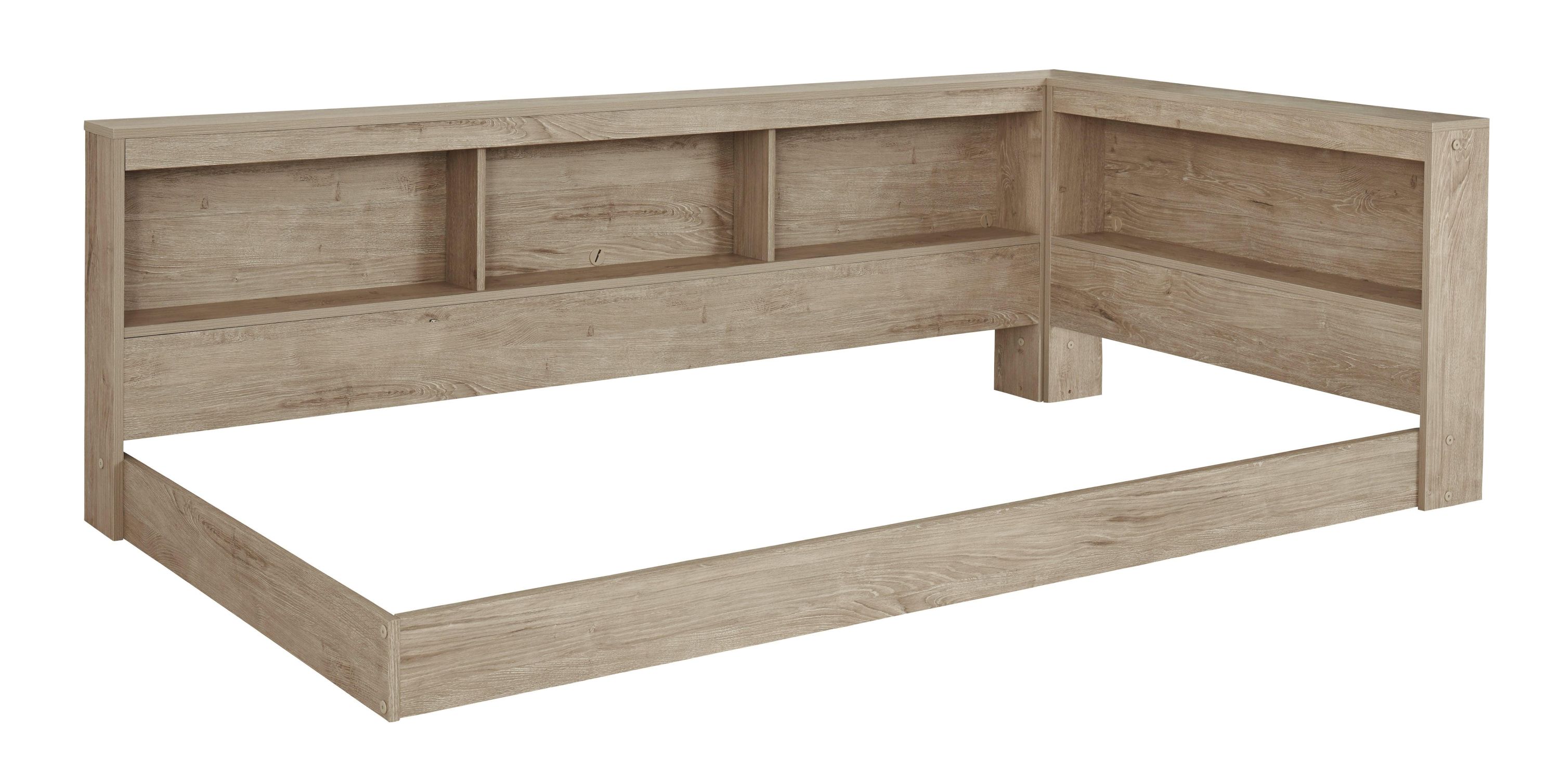 Oliah Natural Twin Bookcase Storage Bed - Image 3
