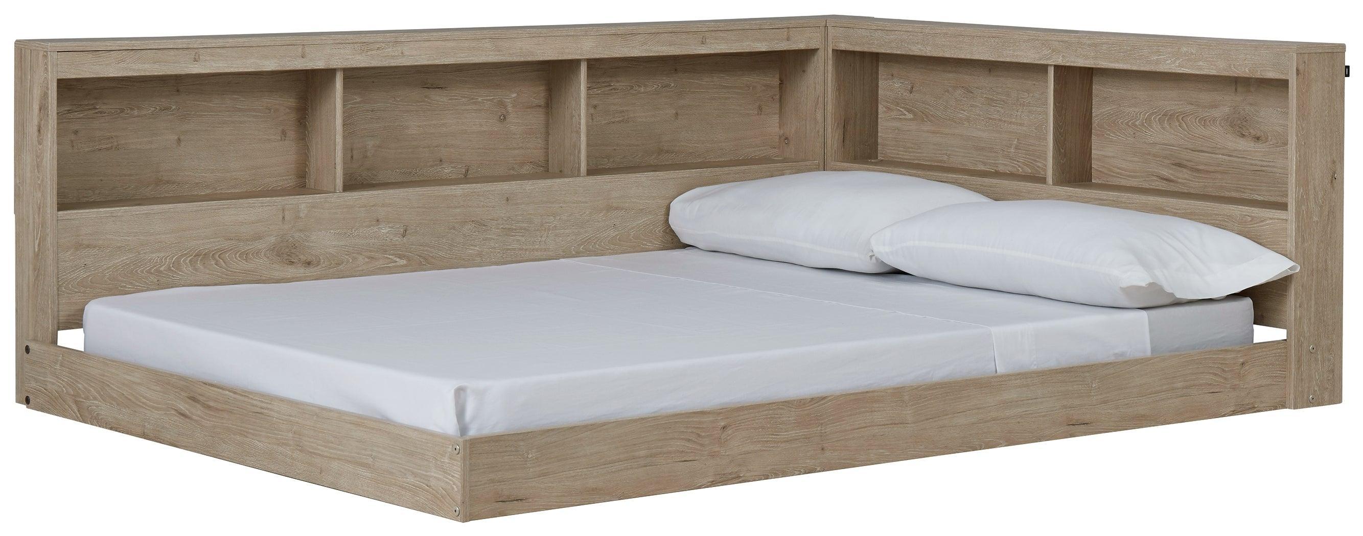 Oliah Natural Full Bookcase Storage Bed - Image 2