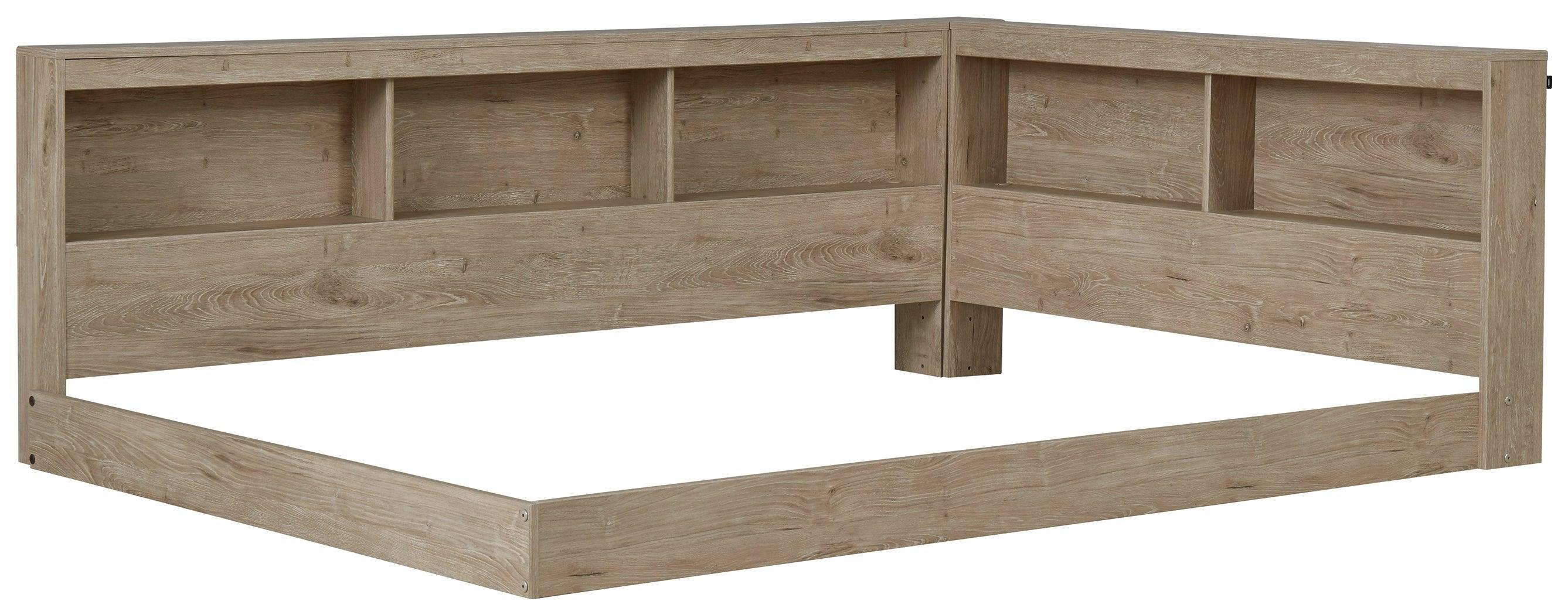Oliah Natural Full Bookcase Storage Bed - Image 3