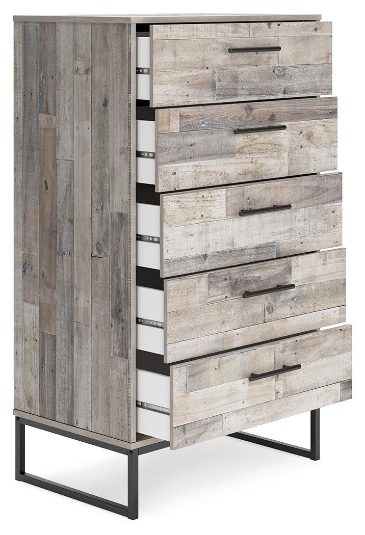 Neilsville Whitewash Chest Of Drawers - Image 1
