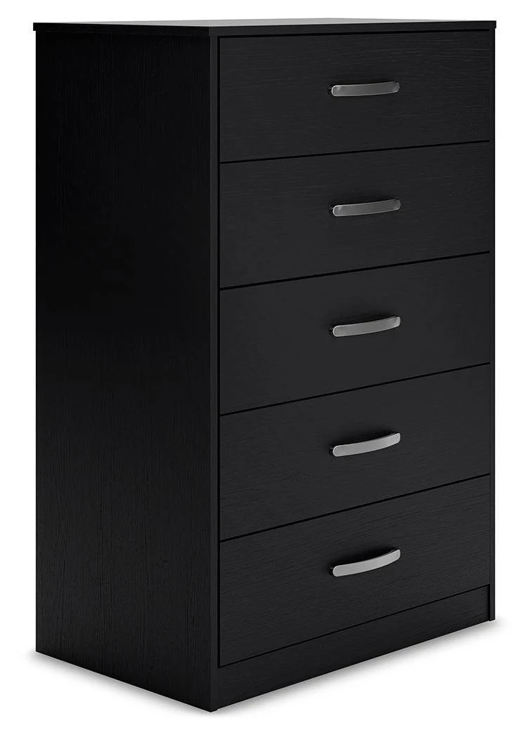 Finch Black Chest Of Drawers - Image 2