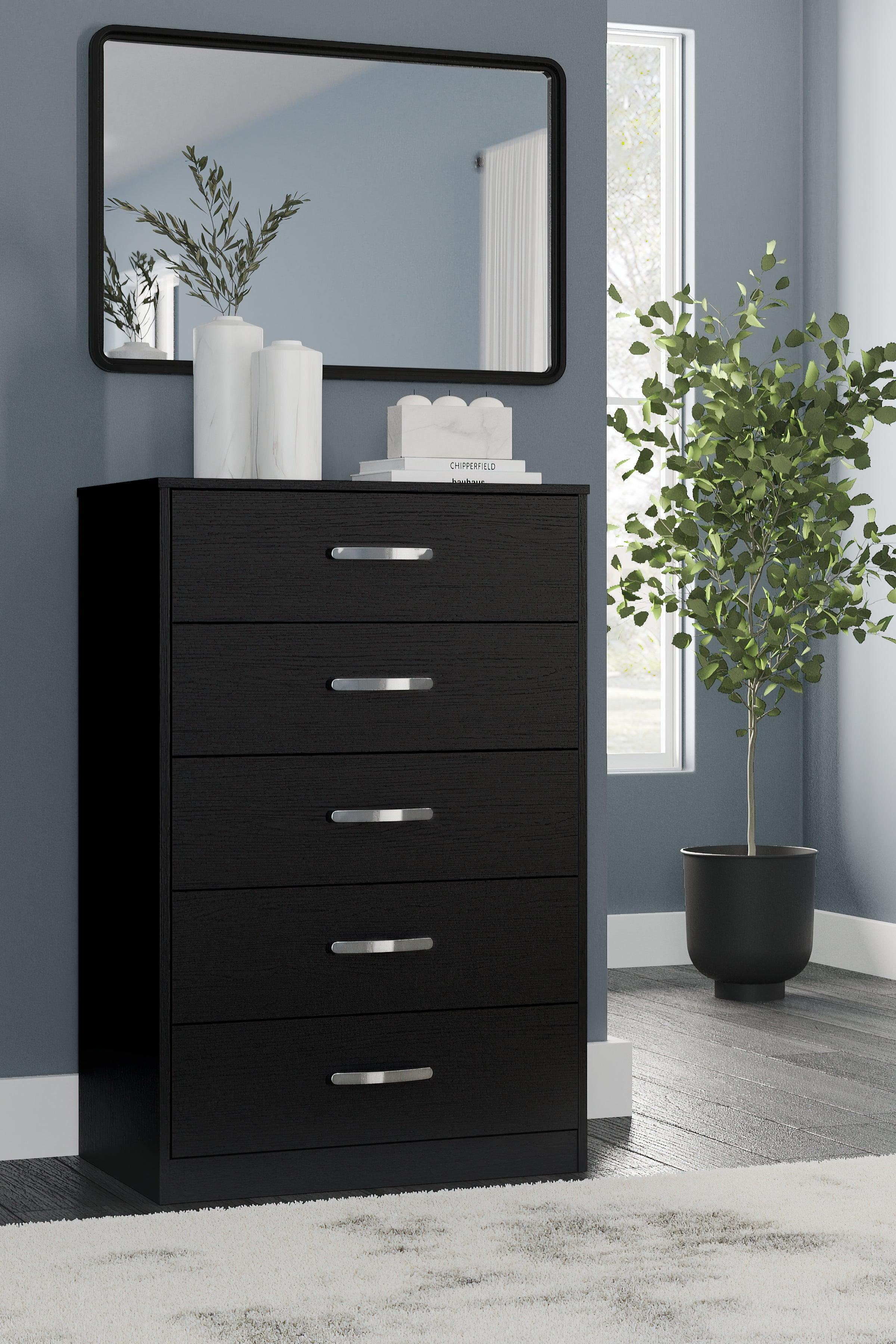 Finch Black Chest Of Drawers - Image 3