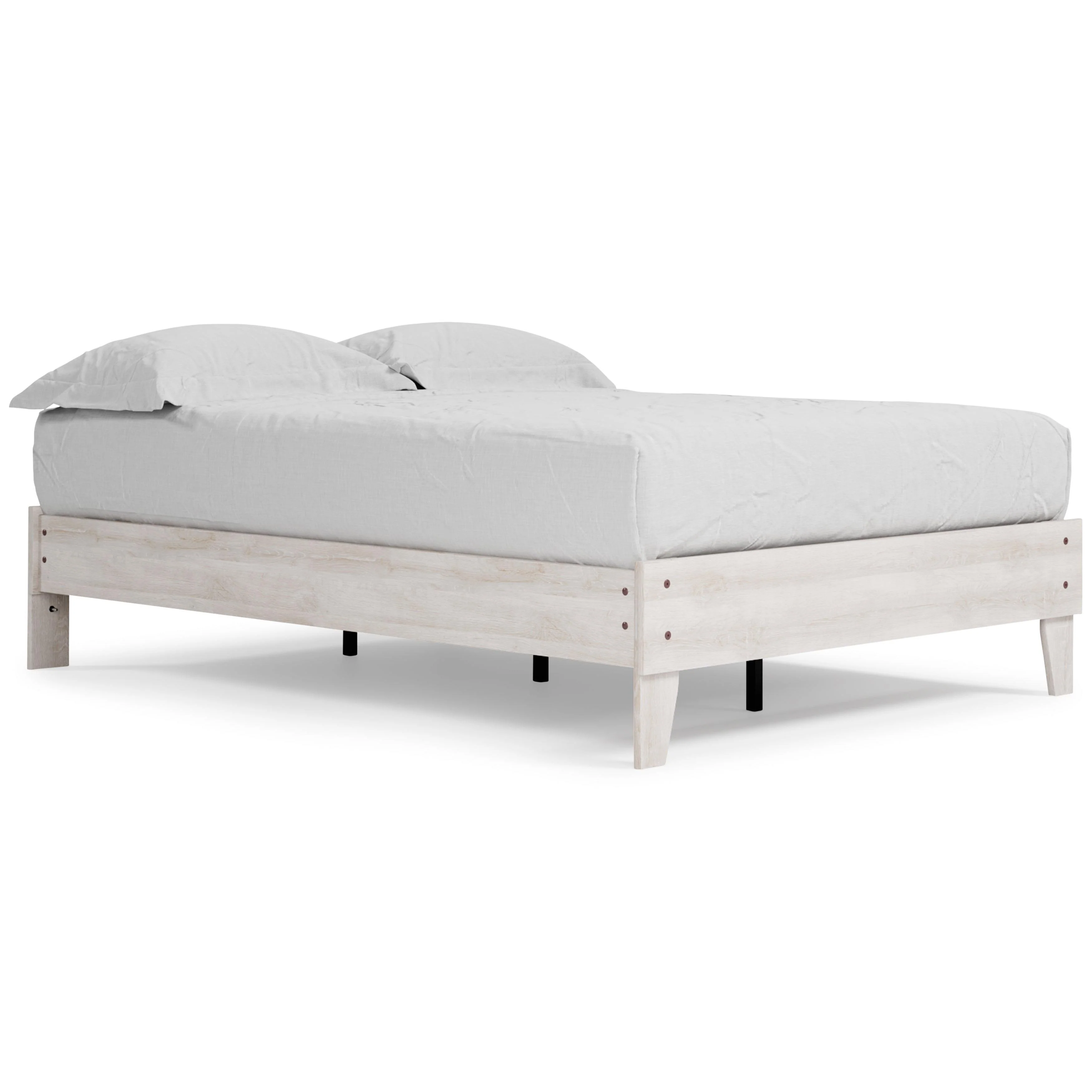 Shawburn Whitewash Full Platform Bed - Image 3