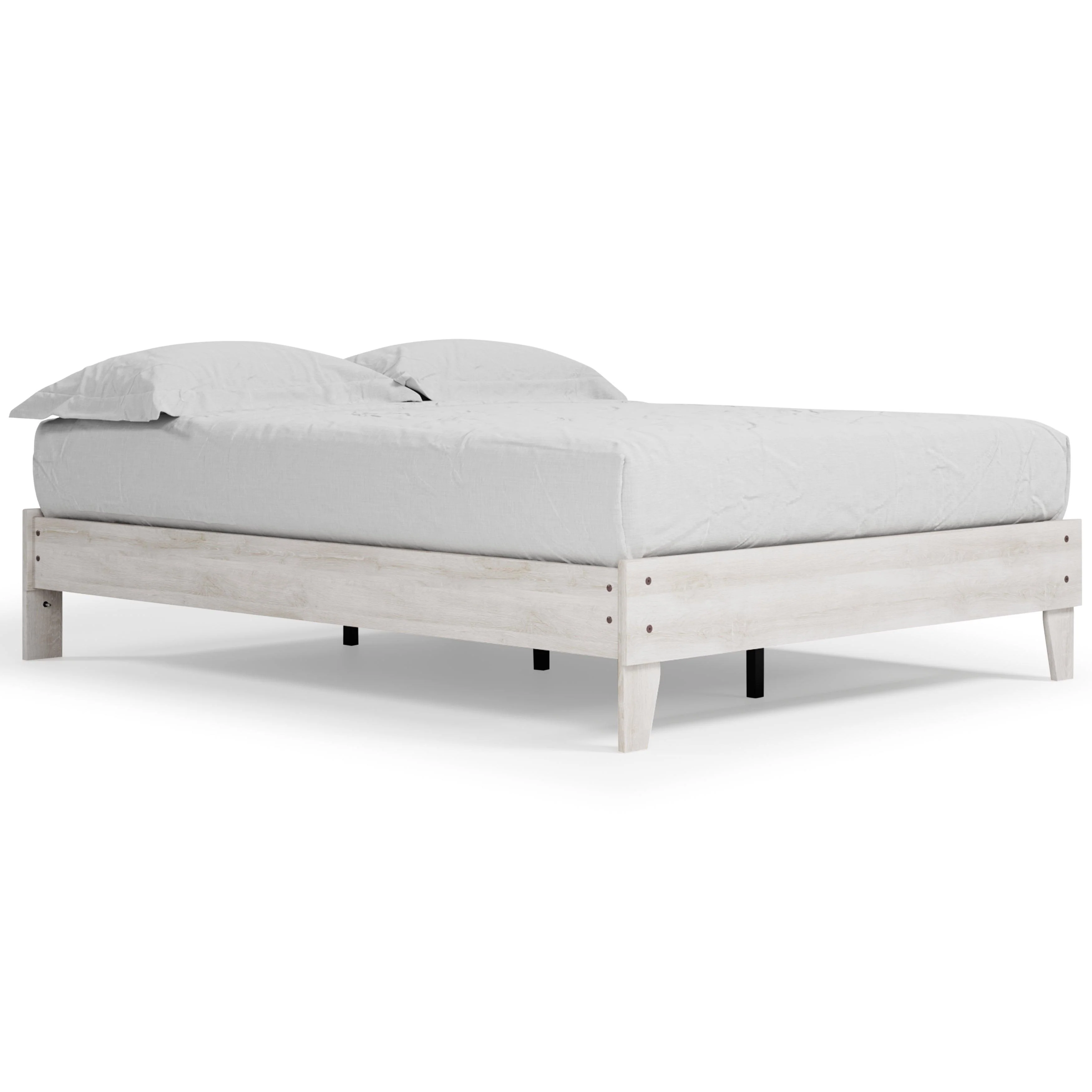 Shawburn Whitewash Queen Platform Bed - Image 2