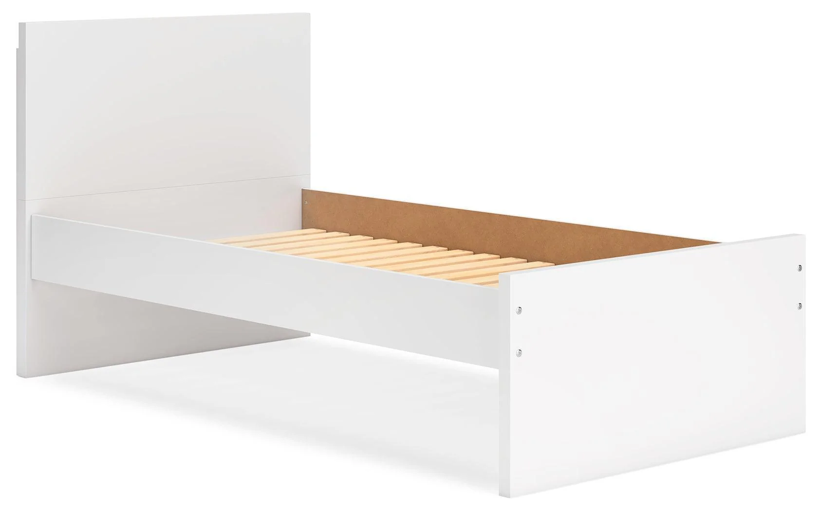Onita White Twin Panel Platform Bed - Image 3