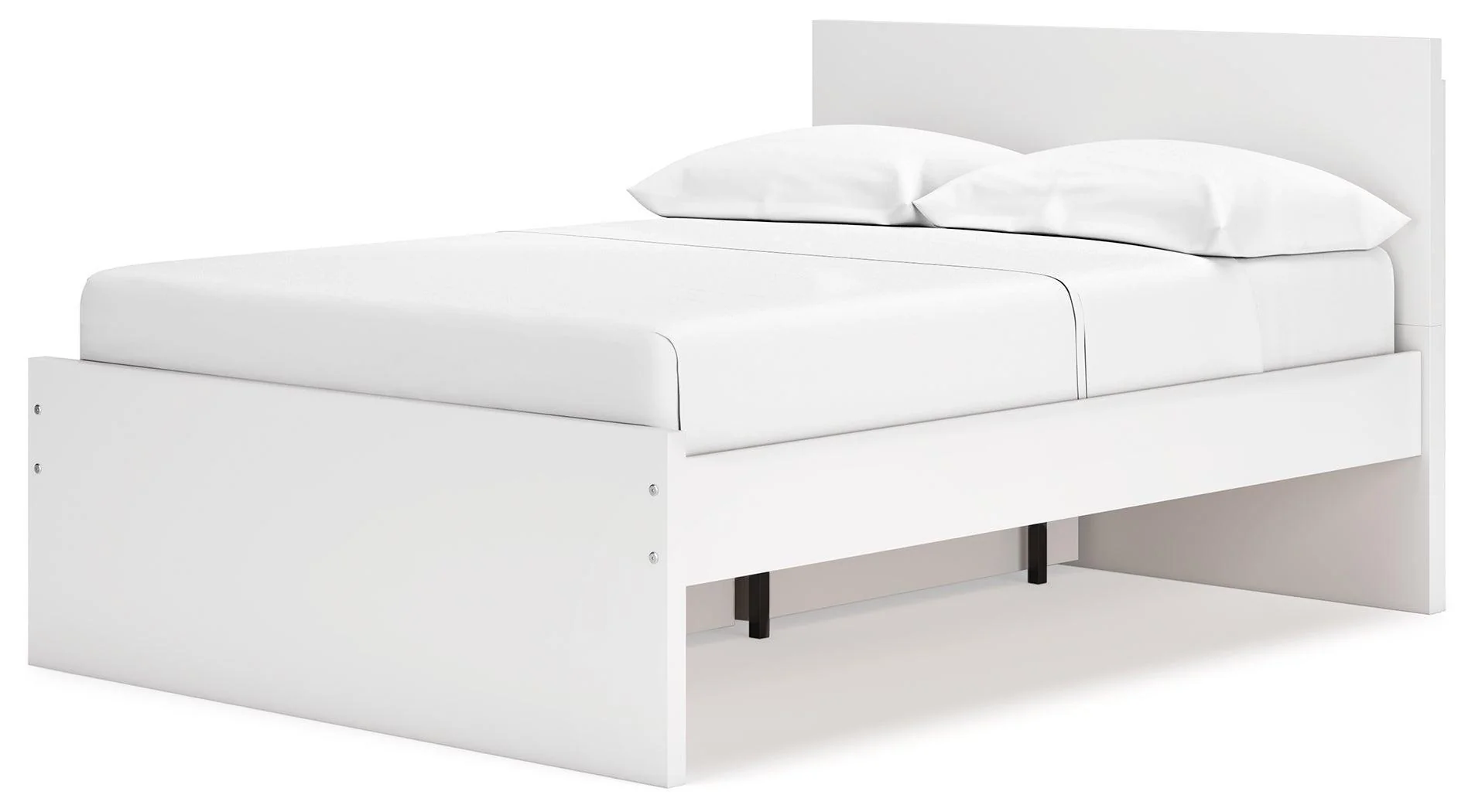 Onita White Full Panel Platform Bed with 1 Side Storage - Image 3