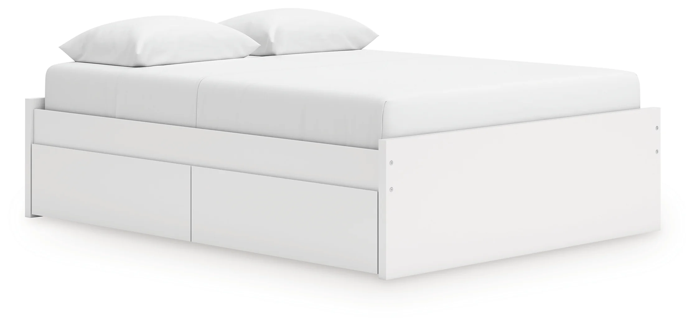 Onita White Queen Platform Bed with 1 Side Storage - Image 2