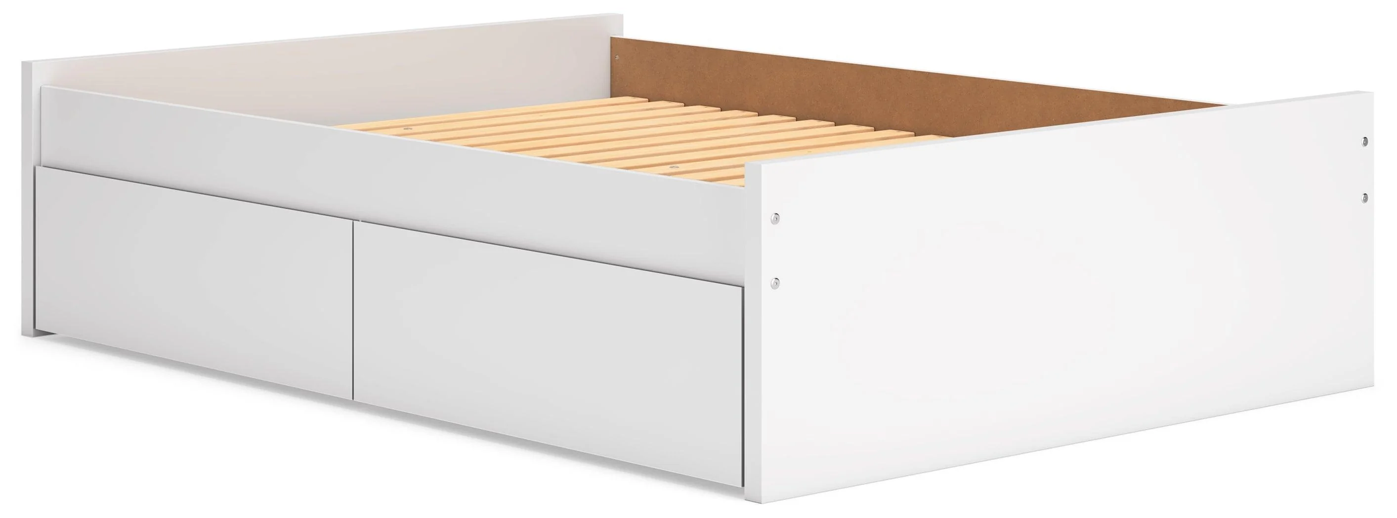 Onita White Full Platform Bed With 1 Side Storage - Image 3