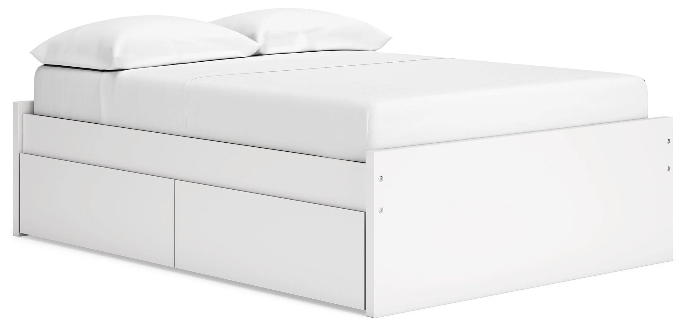 Onita White Full Platform Bed With 2 Side Storage - Image 2