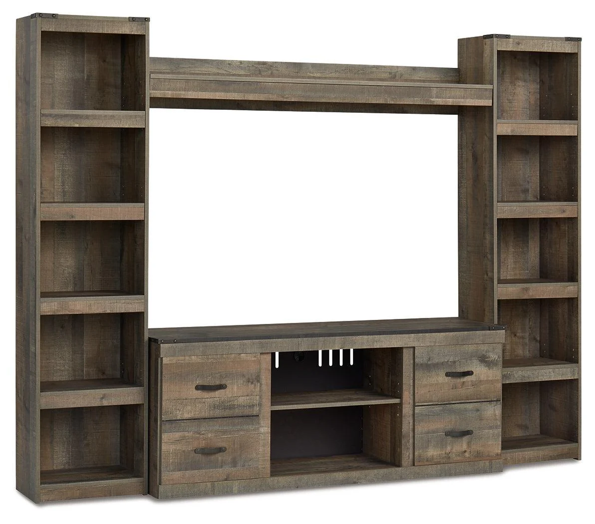 Trinell Brown 4-Piece Entertainment Center - Image 2