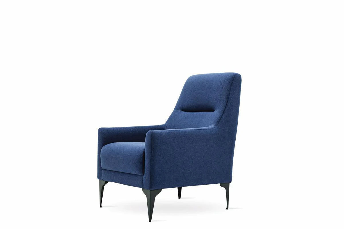 Fortuna Navy Blue Armchair - Image 1
