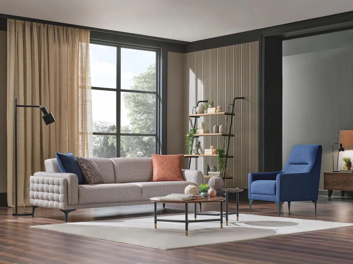 Fortuna Navy Blue Armchair - Image 2