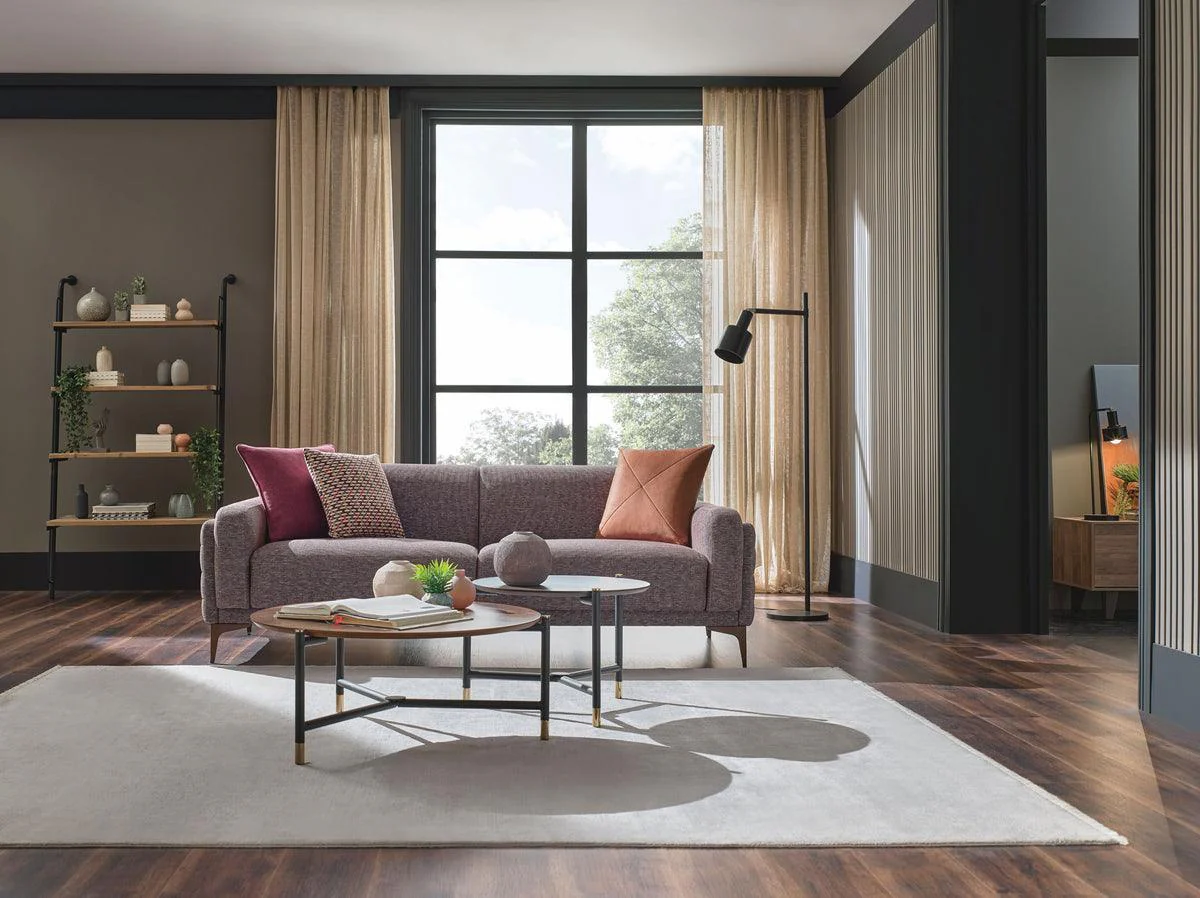 Fortuna Brown 2.5 -Seater Sofa - Image 1