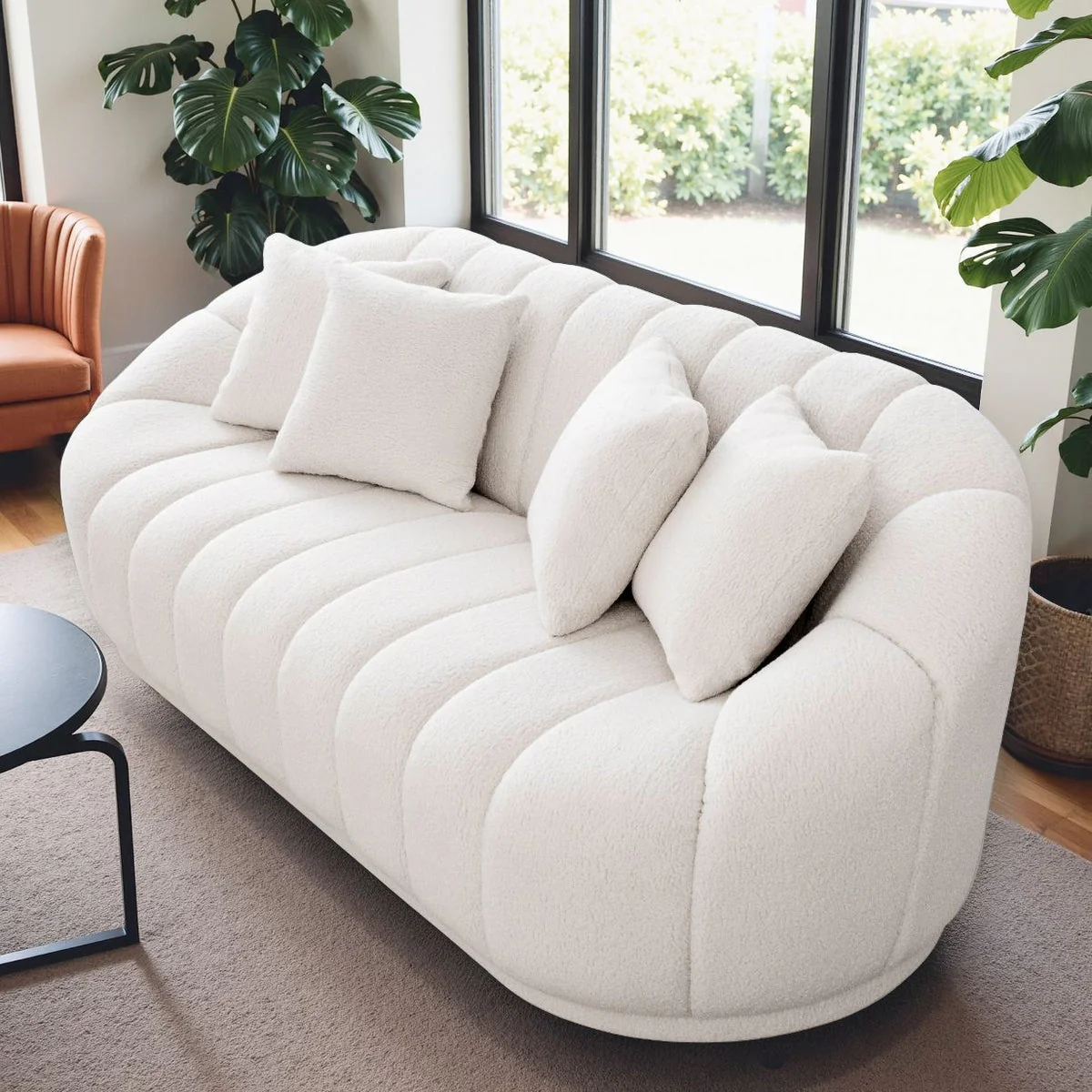 Wendy Cream Boucle Sofa - Image 3
