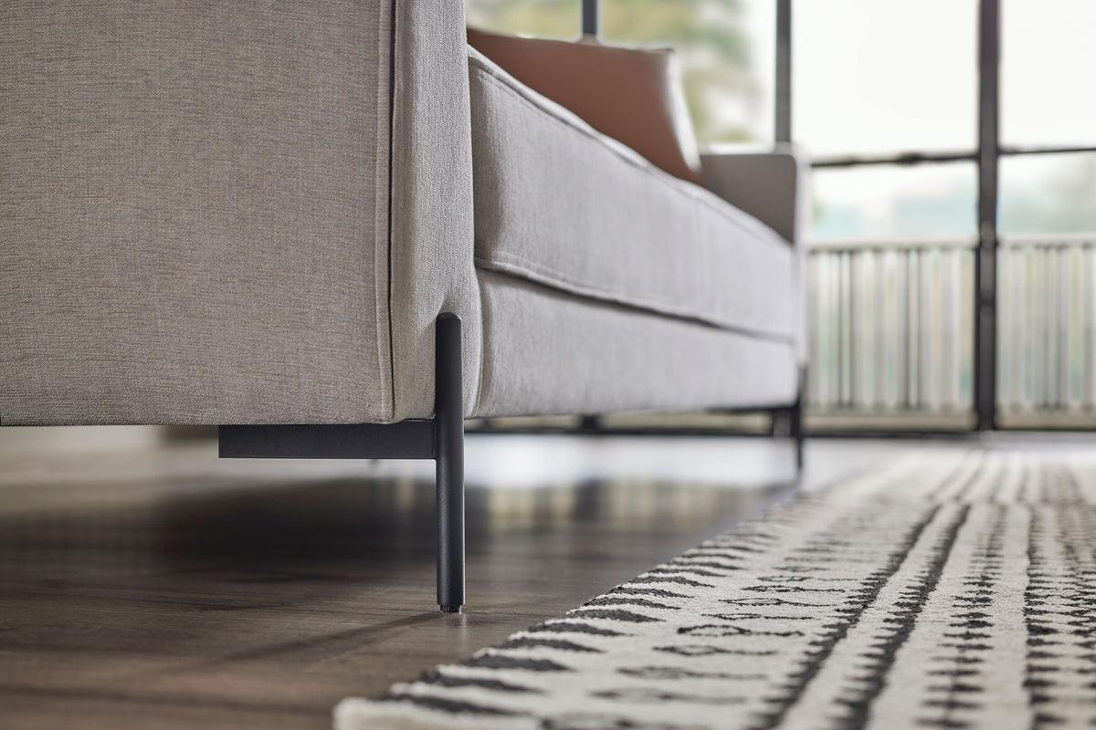 Dante Light Gray 3-Seater Sofa - Image 3