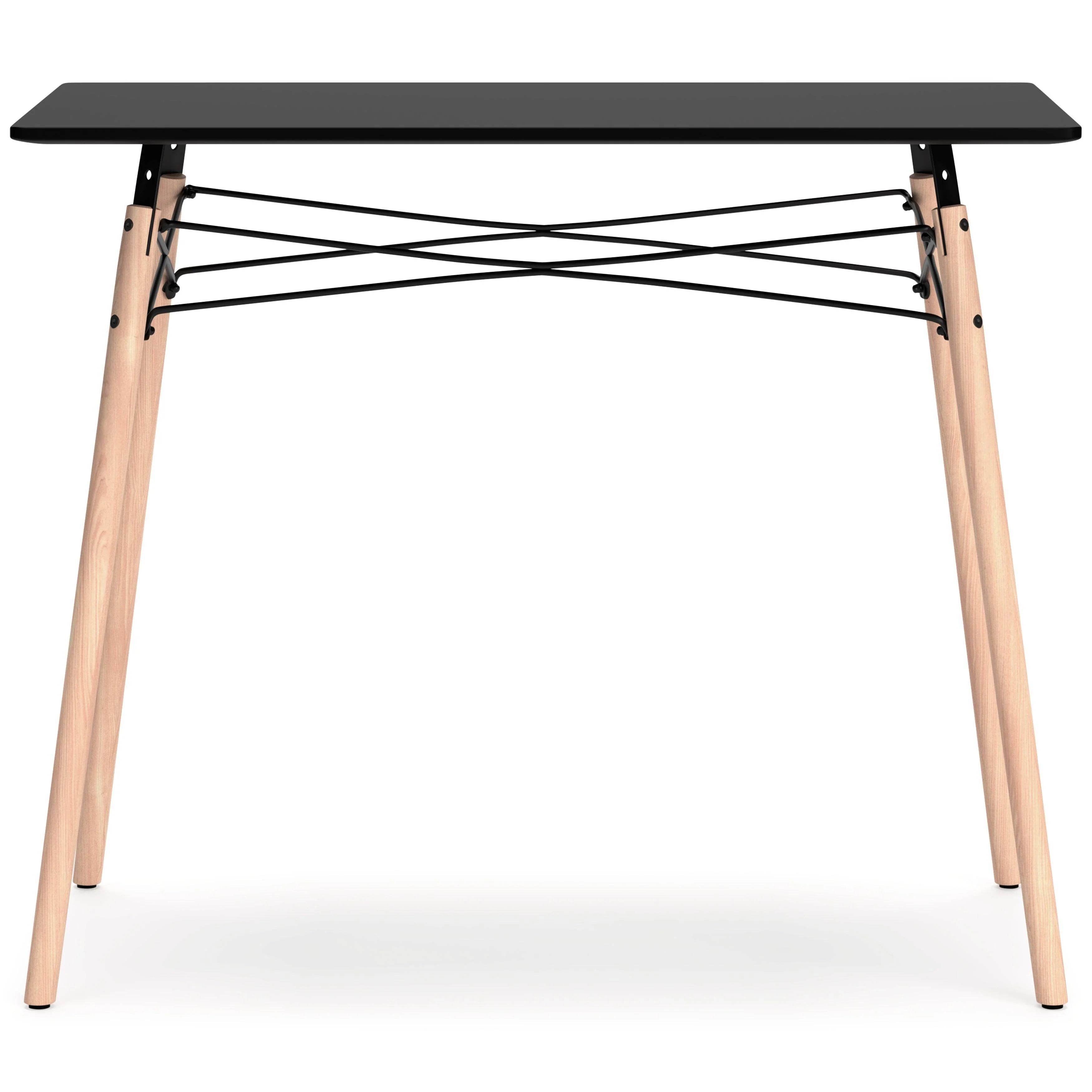 Jaspeni Black Natural Home Office Desk - Image 3