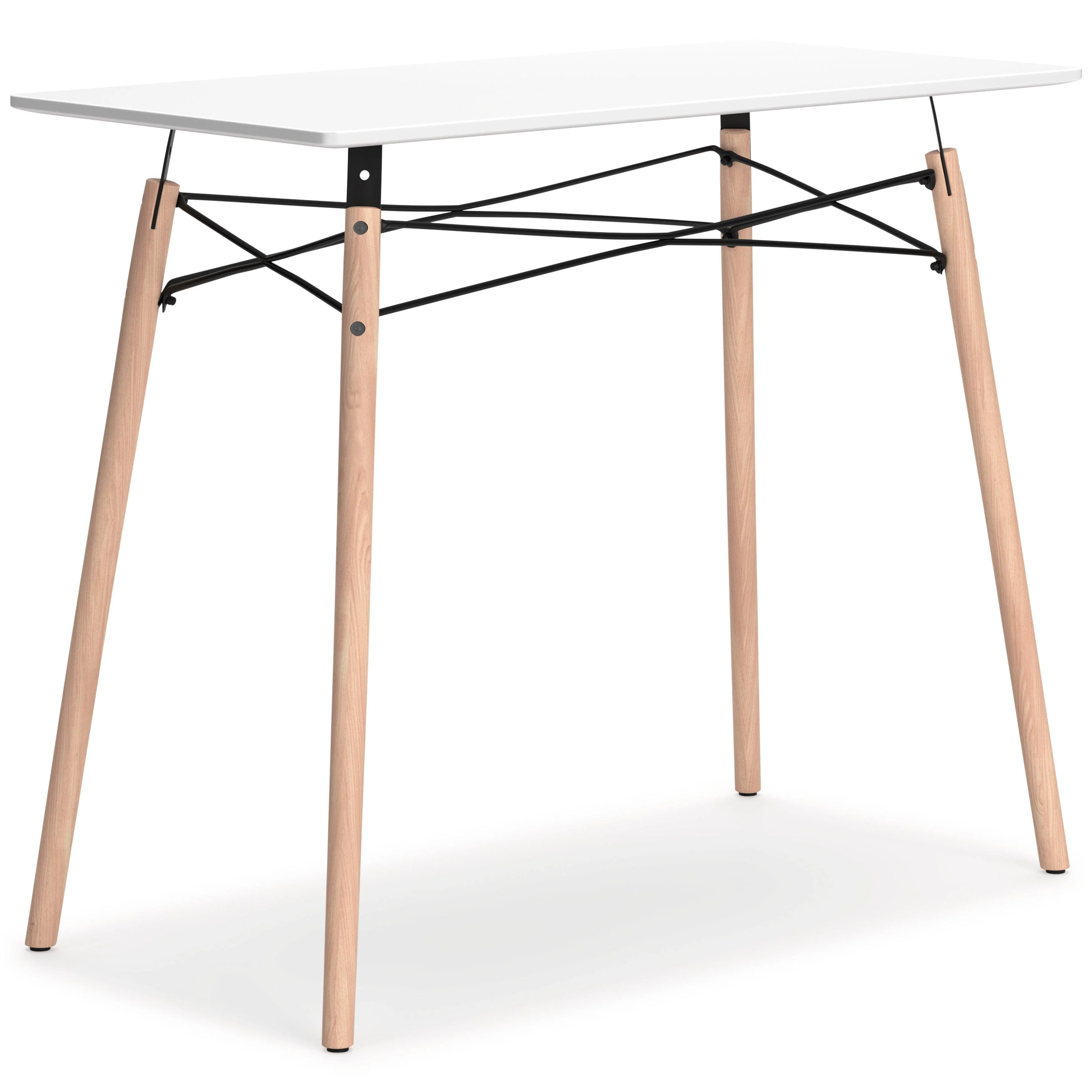 Jaspeni White Natural Home Office Desk - Image 2