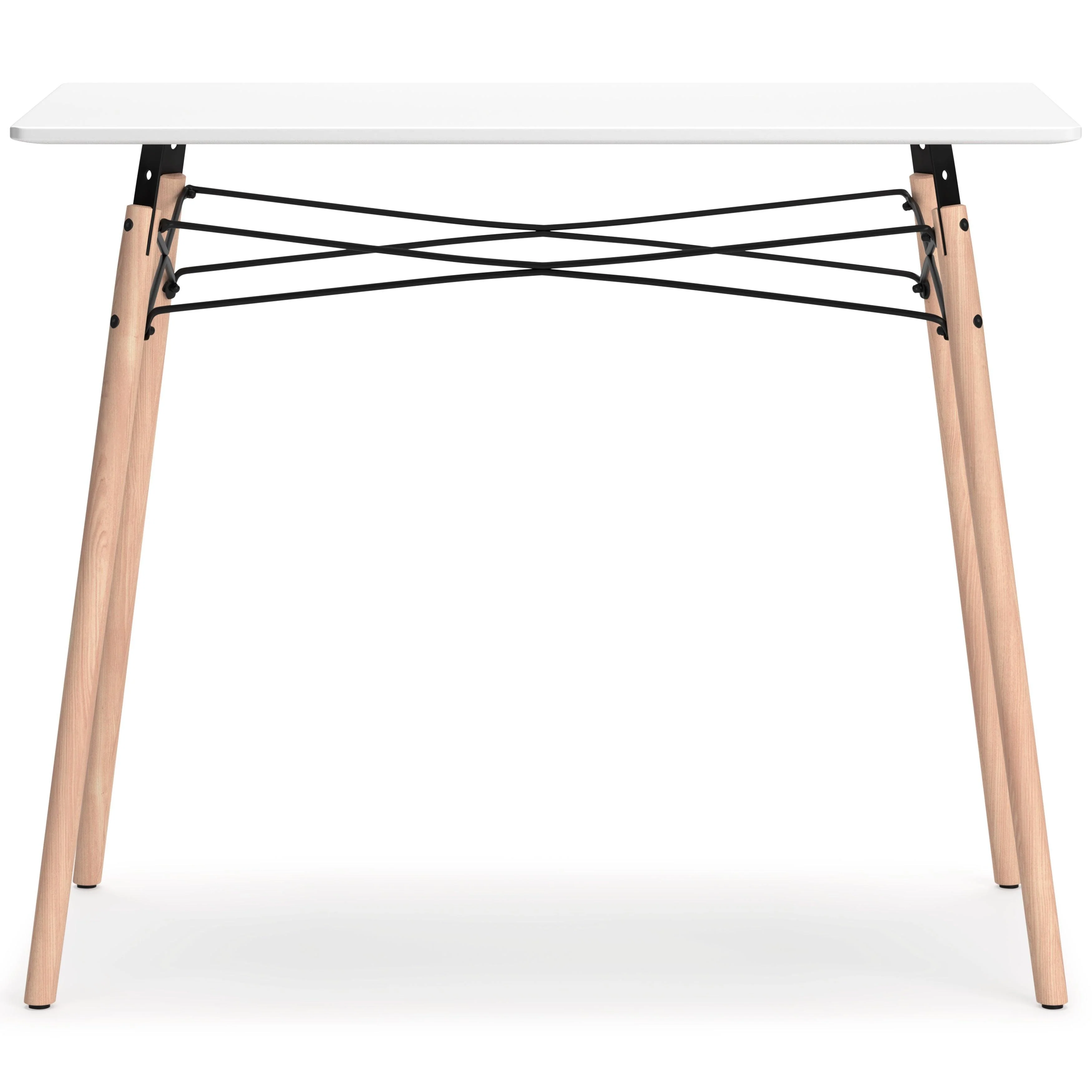Jaspeni White Natural Home Office Desk - Image 3