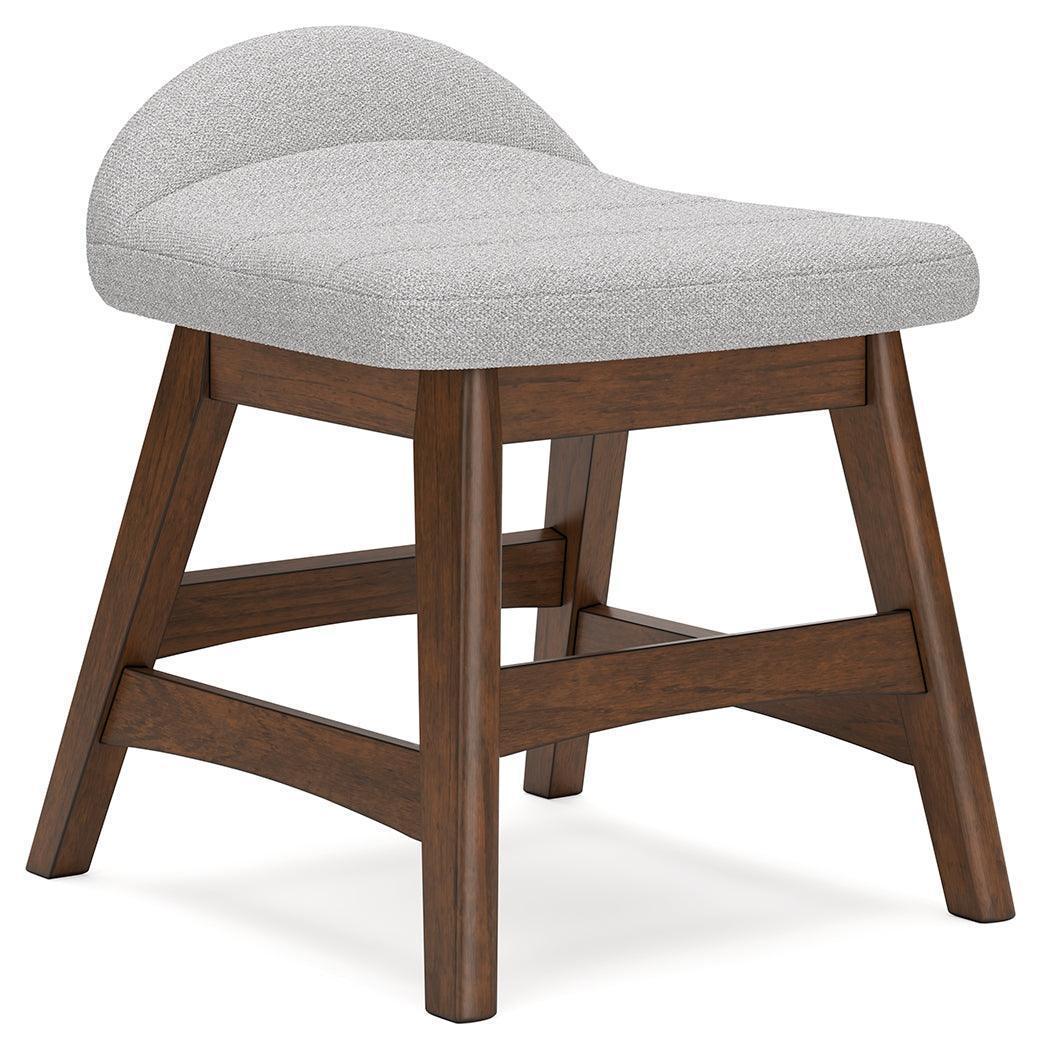 Lyncott Brown Home Office Desk With Chair And Storage - Image 3