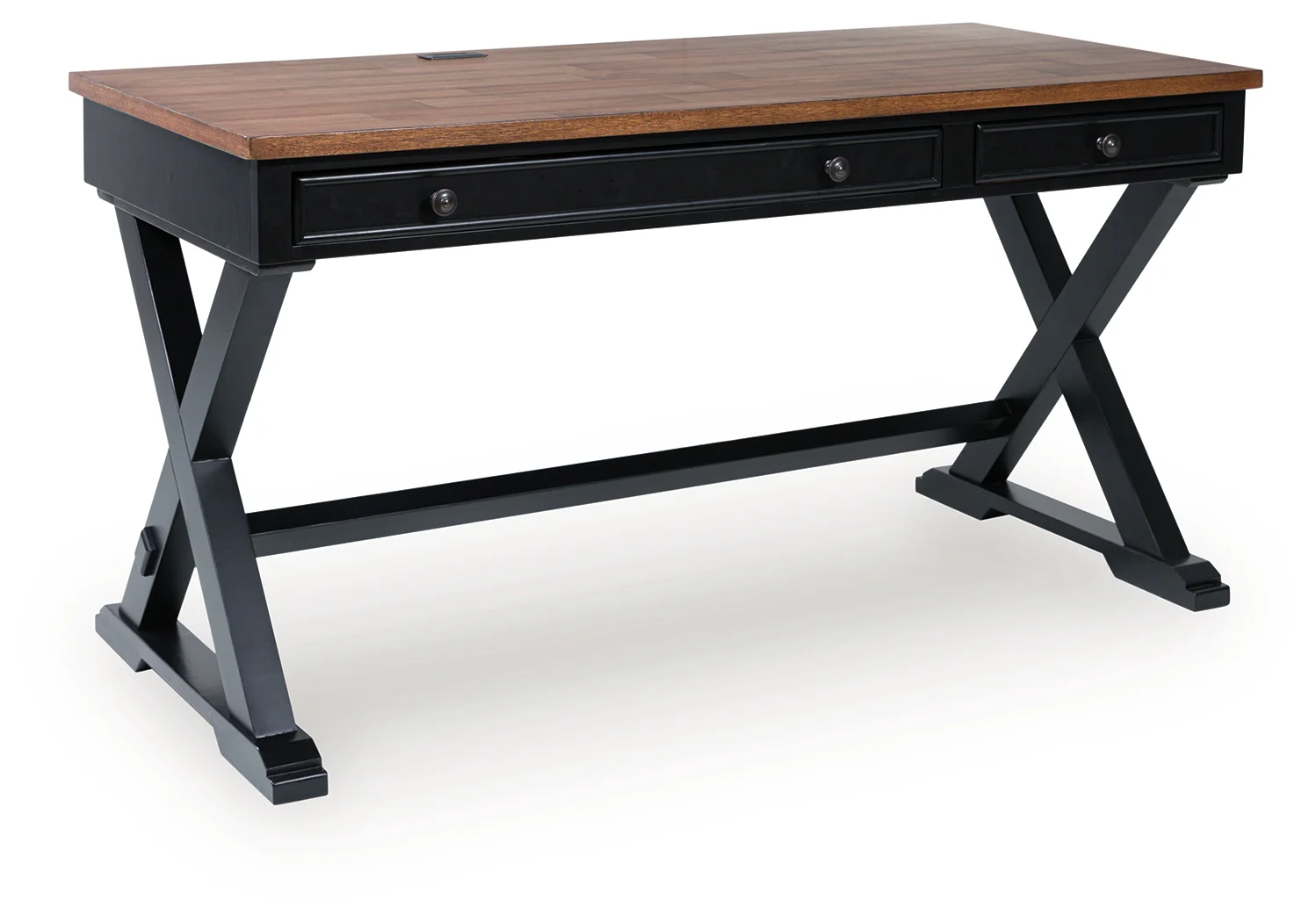 Wildenauer Brown/Black 60" Home Office Desk - Image 2