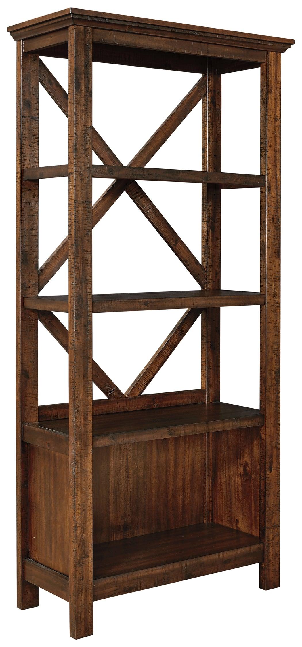 Baldridge Rustic Brown 75" Bookcase - Image 2