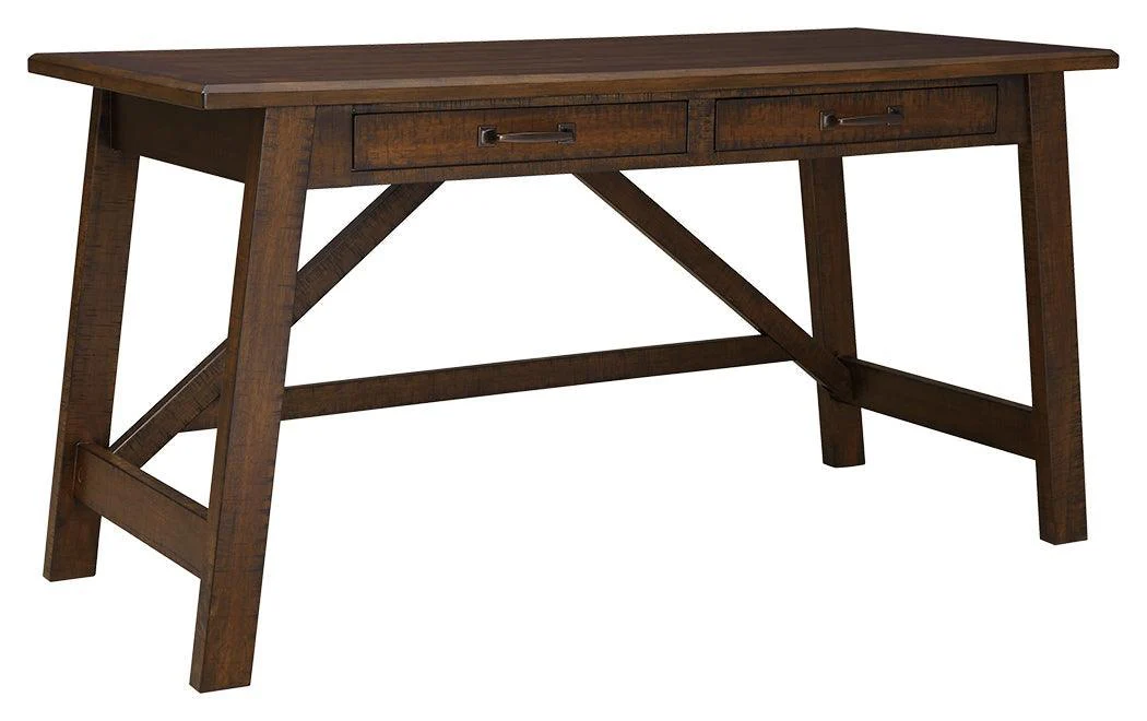 Baldridge Rustic Brown Home Office Desk - Image 2